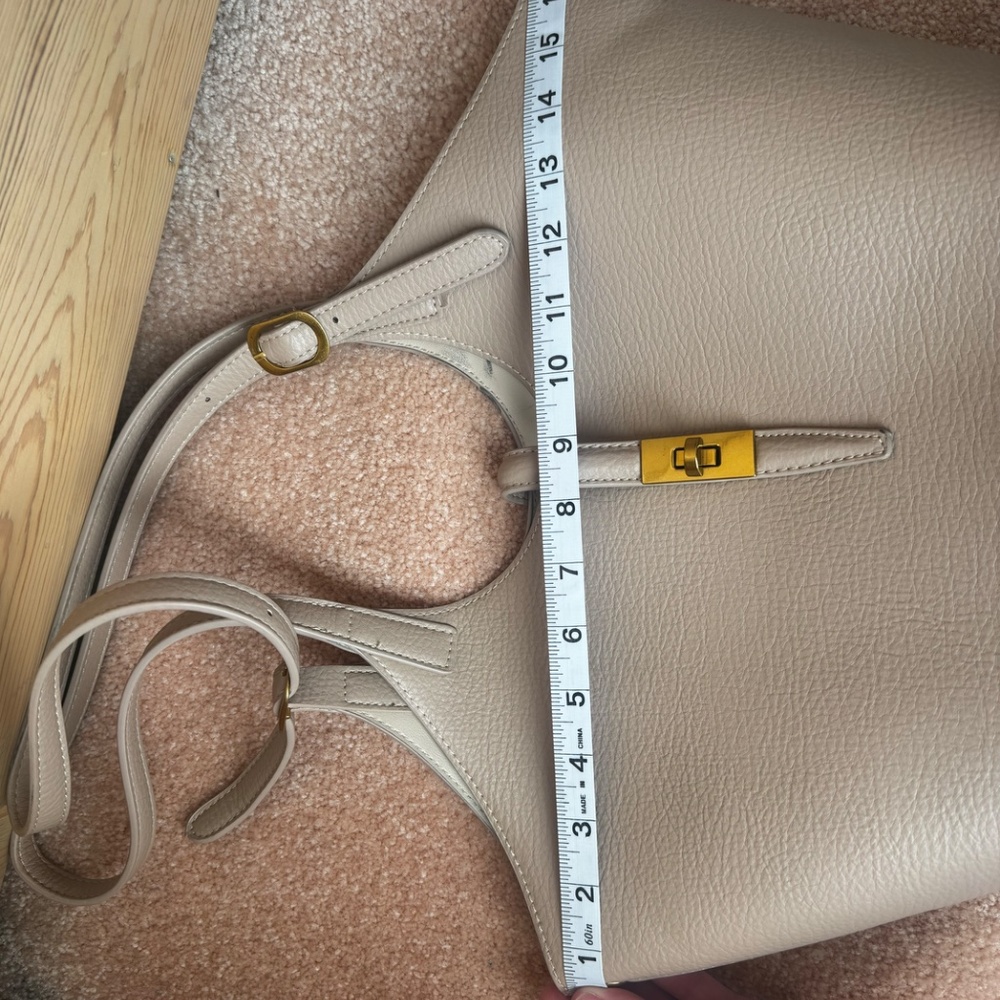 Mystique Tan Vegan Leather Tote - Picture 3 of 9